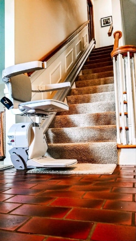 stairlift in Columbus Ohio home installed by Lifeway Mobility