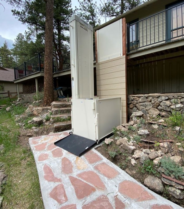 tall platform lift installed by Lifeway Mobility in northern Colorado