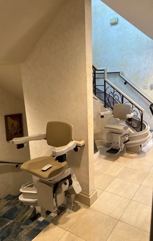 two-custom-curved-stairlifts-in-LaJolla-CA-from-Lifeway-Mobility.JPG