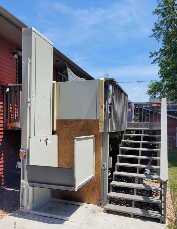 wheelchair platform lift installed by Lifeway Mobility Chicago