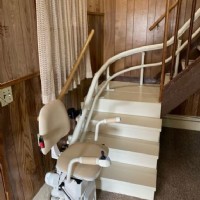 Harmar Helix curved stairlift from Lifeway Mobility