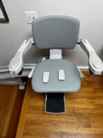 New curved Bruno stairlift installed in Wilmington DE by Lifeway Mobility