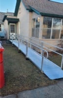 aluminum modular wheelchair ramp in Winona MN by Lifeway Mobility