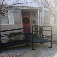 aluminum wheelchair ramp in Salt Lake City installed and painted black by Lifeway Mobility