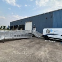 commercial wheelchair ramp for distribution facility in MD installed by Lifeway Mobility