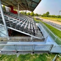 commercial wheelchair ramp installed by Lifeway Mobility at Richland County Fairgrounds