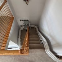 constant radius stairlift installation Abington MD Lifeway Mobility Baltimore