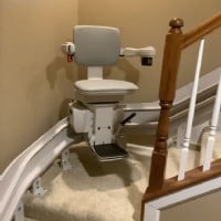 curved stairlift Gambrills MD from Lifeway Mobility