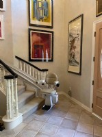 curved stairlift in Huntington Beach CA installed by Lifeway Mobility