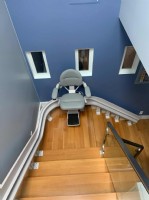 curved stairlift installed in Oakland California