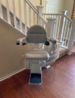 custom curved stair lift installed in Moorpark CA by Lifeway Mobility