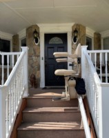 outdoor stairlift Columbia Maryland installed by Lifeway Baltimore