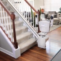 Lifeway Mobility Bruno Elan bottom of stairs folded