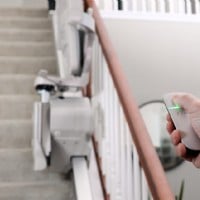 Lifeway Mobility Bruno Elan man pointing remote