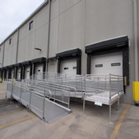 commercial ADA wheelchair ramp for access to warehouse in Philadelphia