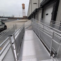 commercial aluminum ADA compliant wheelchair ramp by Lifeway Mobility