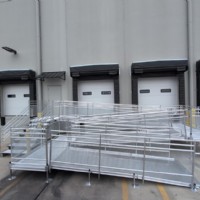 commercial wheelchair ramp by Lifeway Mobility for safe access to warehouse