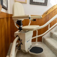 Harmar Helix curved stairlift installed by Lifeway Mobility