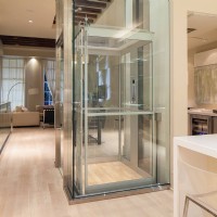 Inclinator glass home elevator