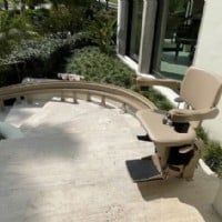 >Bruno Elite Outdoor Curved Stair Lift