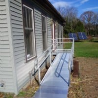 rental wheelchair ramp installed in Massachusetts by Lifeway Mobility