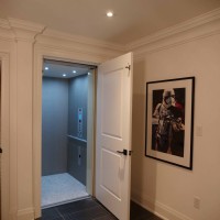 Savaria Infinity home elevator anodized clear from Lifeway Mobility