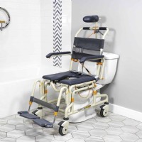 ShowerBuddy SB3T shower chair from Lifeway Mobility over toilet