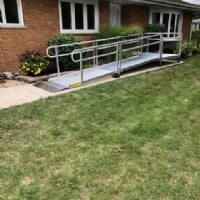 aluminum used wheelchair ramp