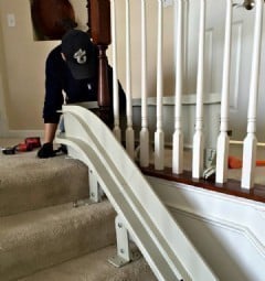EHLS Tech Installs Stairlift in Barrington Home