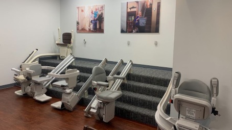 Showroom/Lifeway Mobility Chicago stairlift showroom in Arlington Heights IL remodeled 2021