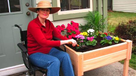 gardening from a wheelchair