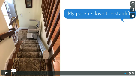 preview for stair lift contact install video in CT