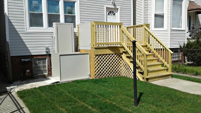 porch-lift-and-wood-deck-installed-by-EHLS-Chicago