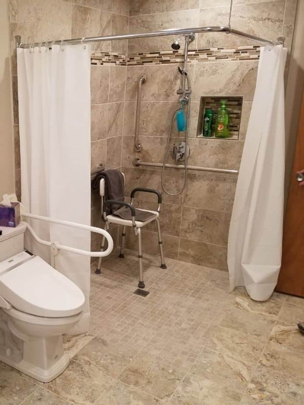 Accessible shower installed in Saint Charles, IL