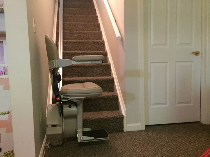 Bruno Elite stairlift installed in Westport Connecticut