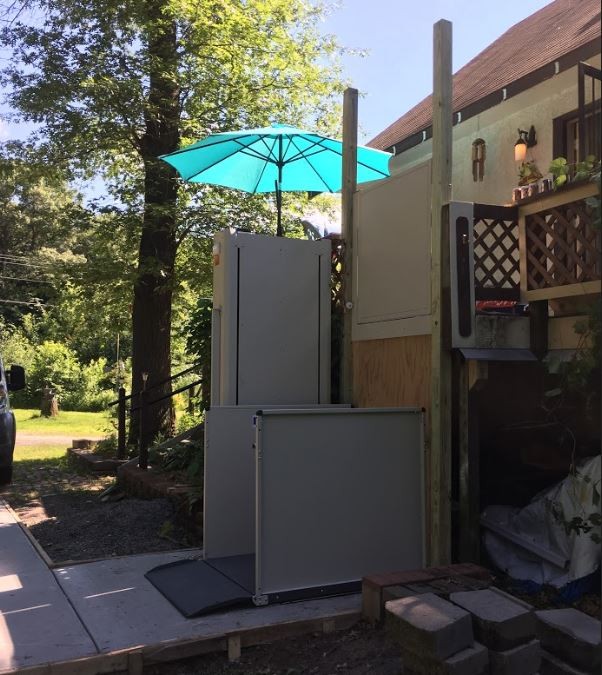 Bruno porch lift for veteran living in Minnesota