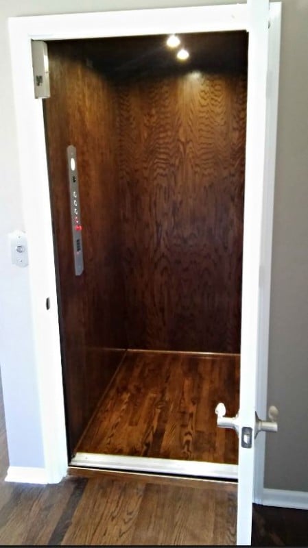 Cab Interior Naperville Home Elevator