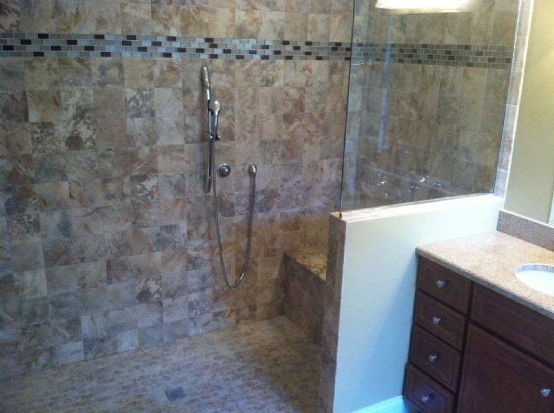 Roll-in shower installed in Illinois