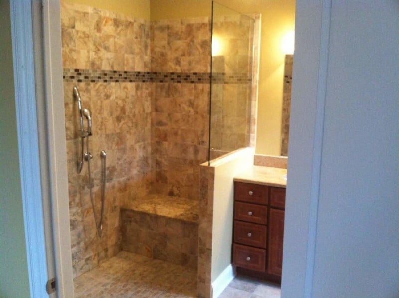 Roll-in shower installed in Illinois