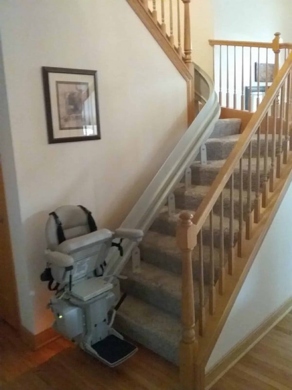 curved-stairlift-installation-with-seat-harness-Crete-Illinois.jpg