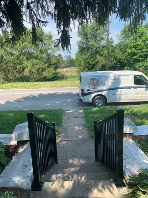 pair-of-aluminum-handrails-installed-on-outdoor-stairs-for-Indianapolis-home.JPG