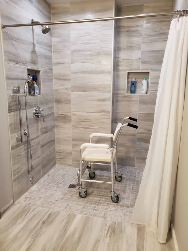 Accessible Roll in Showers Installed Lifeway Mobility