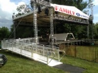 Commercial aluminum ramp installed in New England