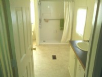 BF Shower Sunlit bathroom