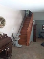 Bruno Elan straight stair lift installed in Paltine, IL