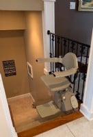 Bruno Elan stairlift installed in home by Lifeway Mobility Indianpolis