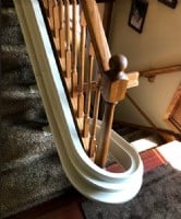 Bruno-curved-stairlift-rail-with-180-degree-turn.JPG
