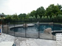 Cottage Pool Fence, Side View