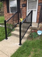 A Pair of Summit Black Aluminum Railings