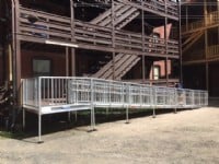 commercial-wheelchair-ramp-installed-outside-of-factory-in-Massachusetts